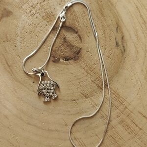 Crystal Penguin Necklace
